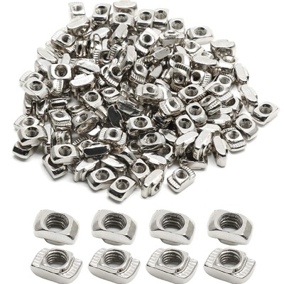 150 Pcs 2020 Series Sliding T Nuts Metric M5 Thread Slide in Hammer Head T-Nu...