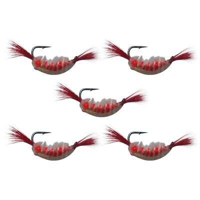 Kenders Tungsten GLOW Shrimp Series Jigs (5 Jigs Per Pack)