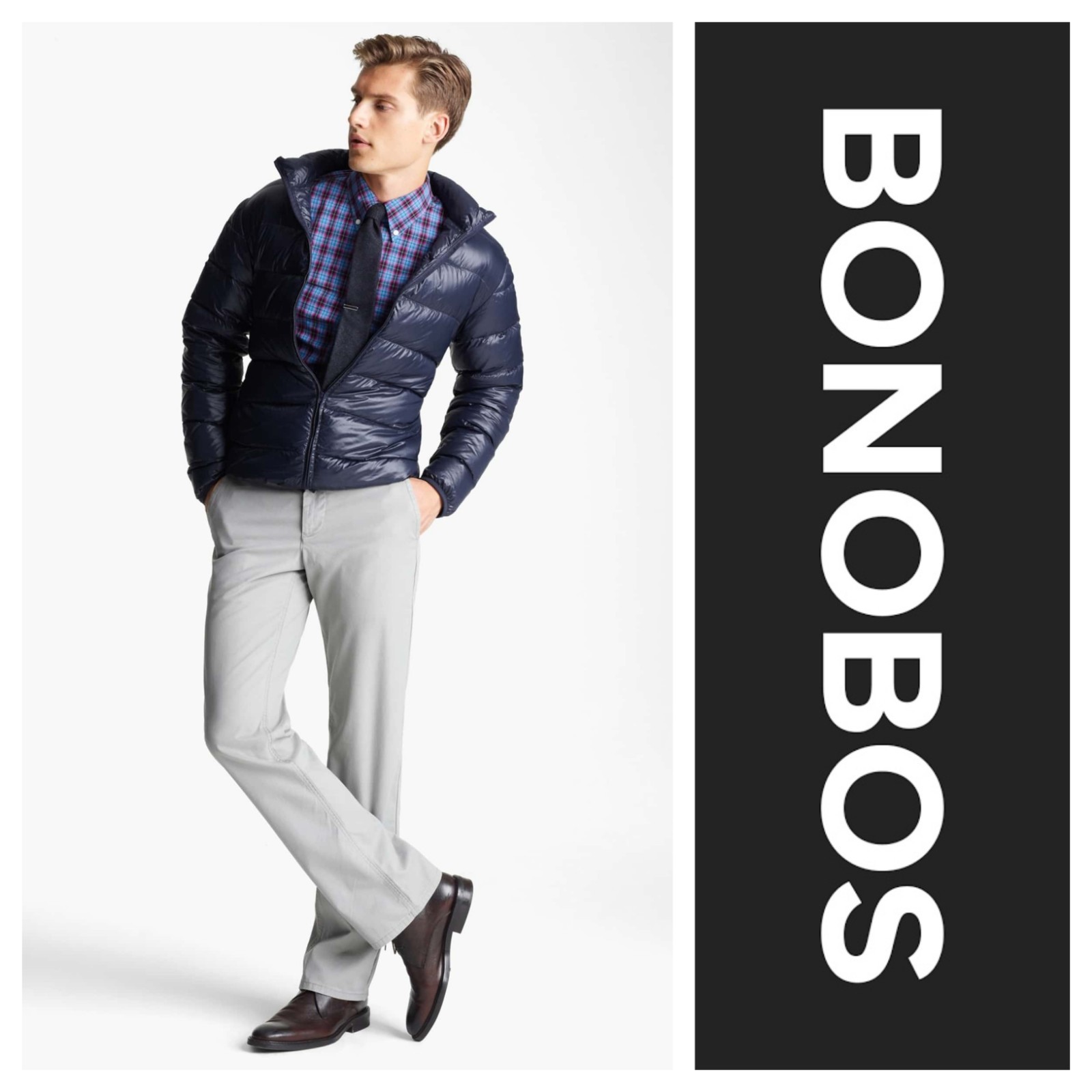 BONOBOS WASHED CHINOS REGULAR FIT STRAIGHT LEG MENS PANTS Gray 35 X 32