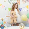Tezituor Small Teddy Bear Stuffed Animals, Cute 18inchTeddy Bear Plush Toys for Kids Girl Boy, Valentines Teddy Bear plushie Gift for Girlfriend Boyfriend Women Wife, Beige
