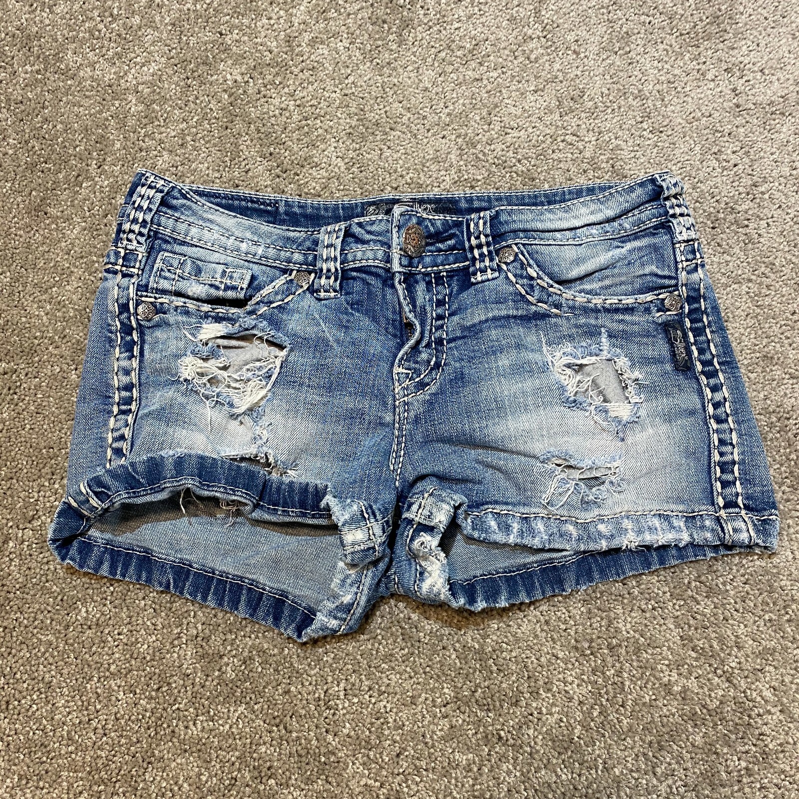 Шорты Silver Jeans Mid Rise AIKO Denim 