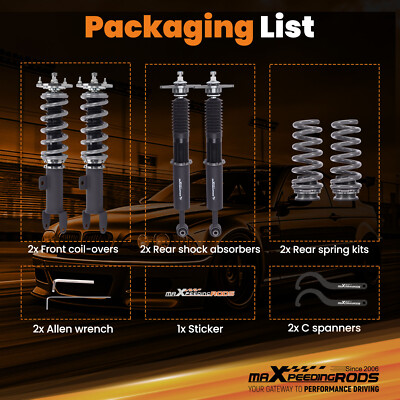 MaXpeedingrods T7 Coilover 24 Step Lowering Kit for Dodge Challenger RWD 11-21
