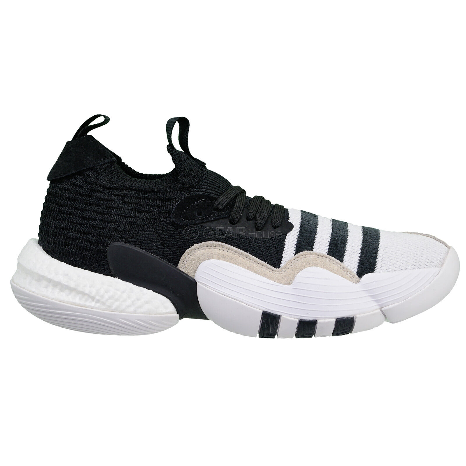 Adidas Trae Young 2 Mens Basketball Shoes Boost, Black White Adidas Trae Young 2 Mens Basketball Shoes Boost, Black White