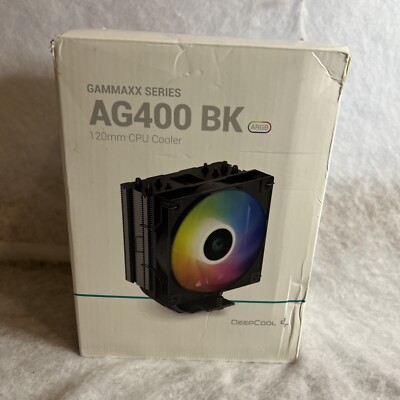 DeepCool GAMMAXX AG400BK Single-Tower CPU Cooler, 120mm Fan, Direct-Touch Copper