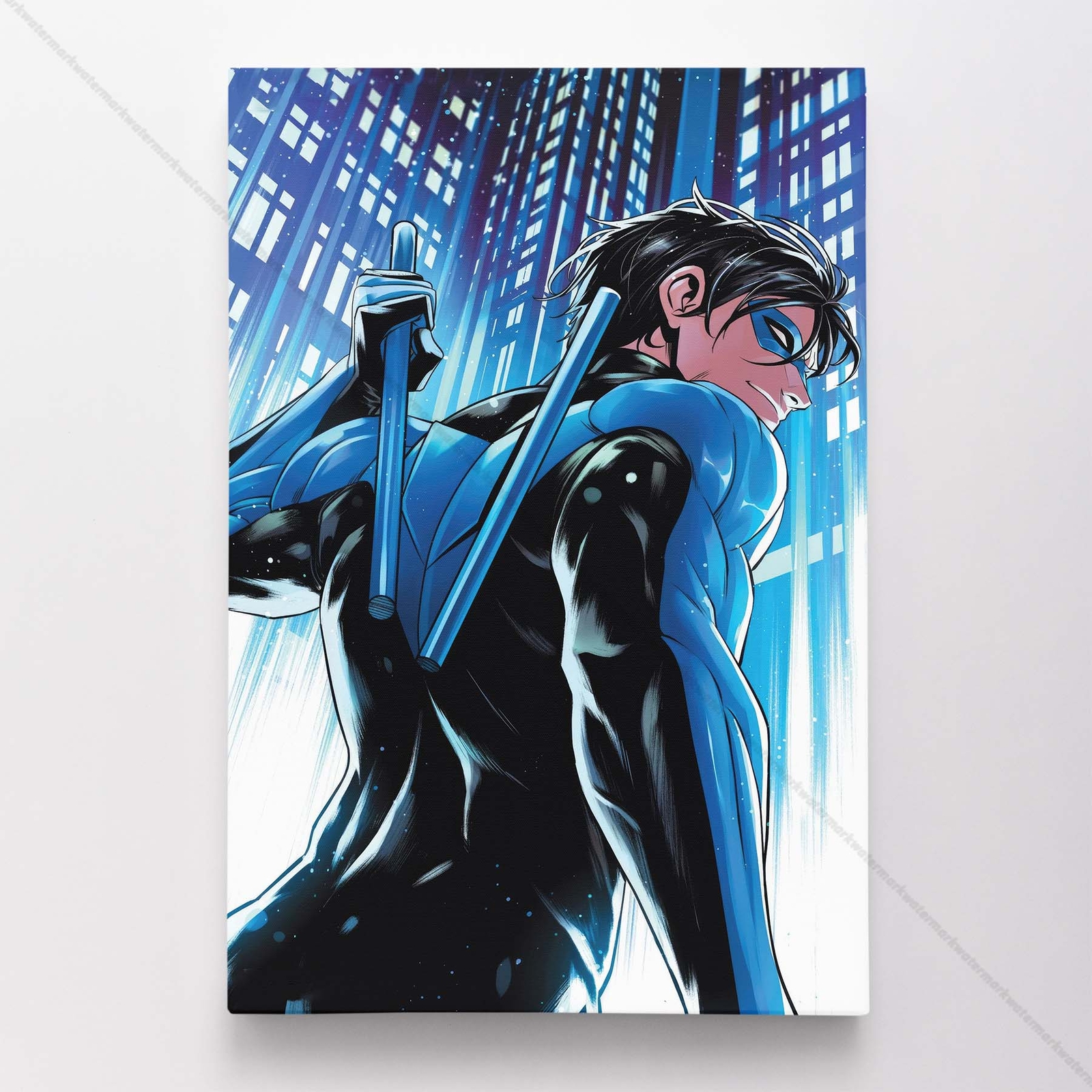 Nightwing Poster Canvas DC Comic Book Cover Art Print #15998