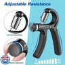 AIXPI Grip Strength Trainer 1 Pack, Hand Grip Exerciser Strengthener with Adjustable Resistance 11-132 Lbs (5-60kg), Forearm Strengthener, Hand Exerciser for Muscle Building and Injury Recover Black