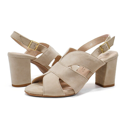 Women Eric Michael Lark High Heel Dress Suede Sandals NEW