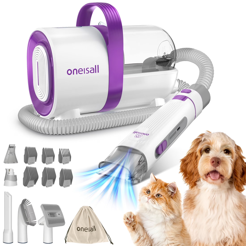 LM3 8-in-1 Dog Grooming Vacuum with 11000Pa Suction for Shedding Pets