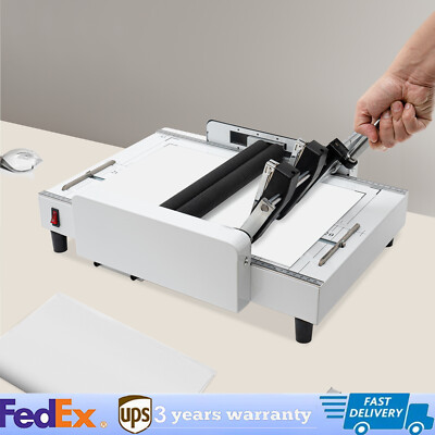 A3 Booklet Folding Binding Machine Paper Stapling Making Book Stapler Office 60W