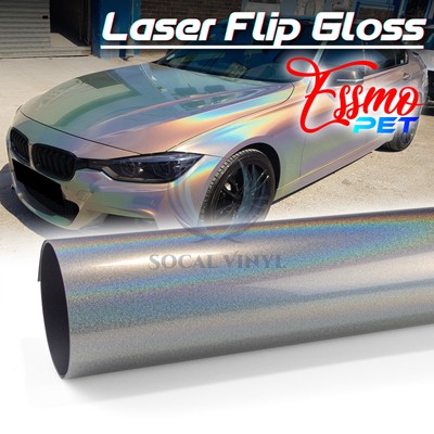 ESSMO PET Laser Flip Gloss Car Auto Vehicle Vinyl Wrap Decal Sticker Sheet Film
