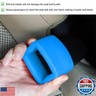 Gasedin 2 PCS Seat Belt Buckle Holder, Silicone Seatbelt Buckle Booster for Easy Access, Seat Belt Buckle Fixer Makes Receptacle Stand Upright and Stable for Kids, Car Accessories (Sky Blue)