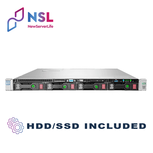 HPE DL360 Gen9 4LFF 2x E5-2687Wv3 3.1GHz 20C 64GB P440AR 2x 4TB SAS 4xRJ45