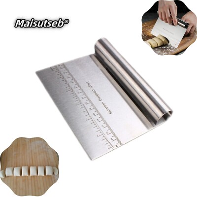 Stainless Steel Baking Tools Dough Knife Scraper/Chopper with Scale Dough Knife