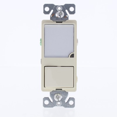 Cooper Lt Almond LED Single Pole Switch w/Dimmable Nightlight 1-Watt 7738LA-K-L