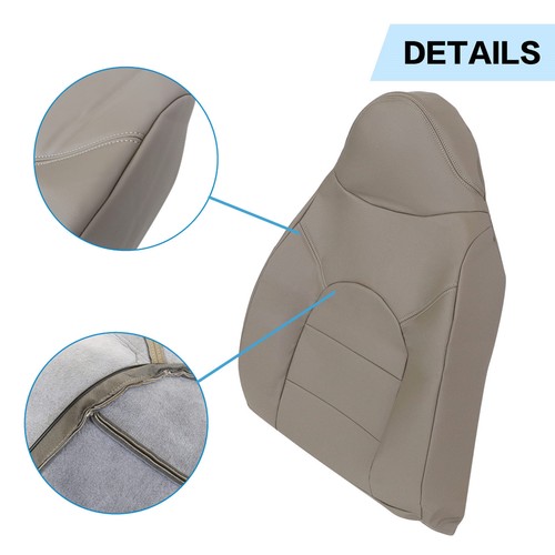 For 1999 2000 Ford F250 350 Lariat Driver & Passenger Leather Seat Cover Tan