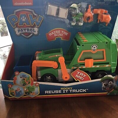 Nickelodeon Paw Patrol Rocky Reuse It Truck ''NEW'' Recycle truck.