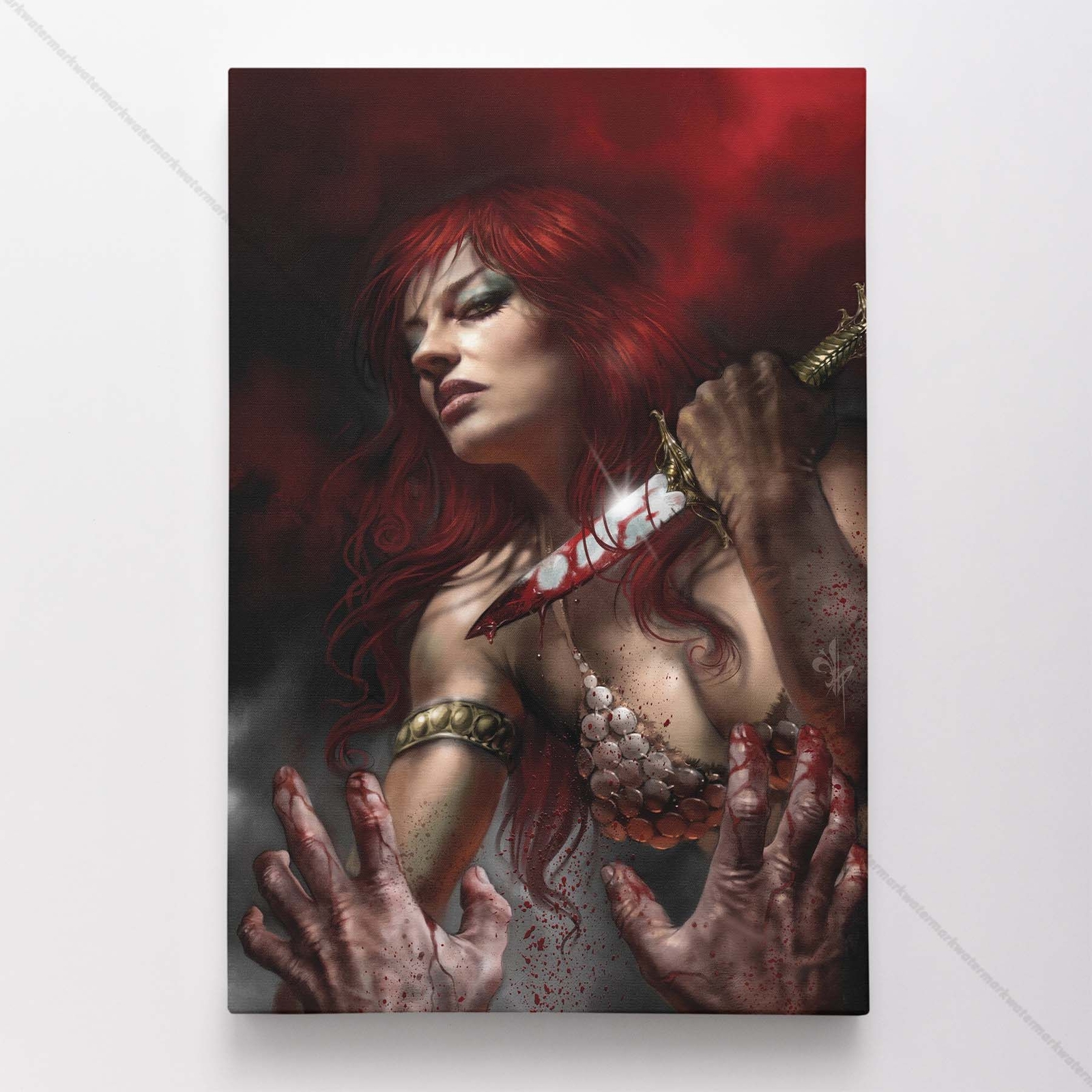 Red Sonja Poster Canvas Comic Book Art Print #1119