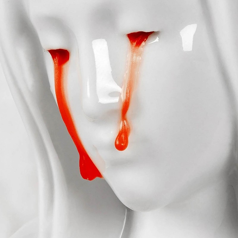 Crying Halloween Candle Holder, Crying Mary Candle Holders For Pillar Candles, C