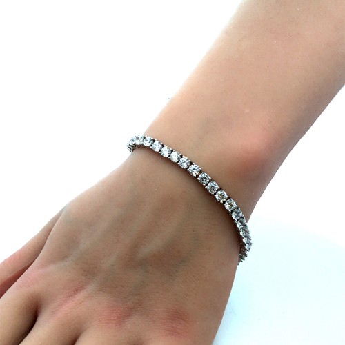 Designer DK 925 Sterling Silver Round Cubic Zirconia Statement