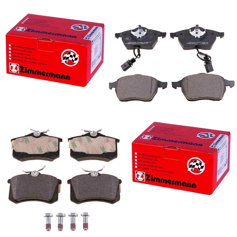 Zimmermann BremsbelÃGe Vorne+Hinten Passend FÃ¼R Audi A4 B6 B7 A6 C5 Exeo Superb