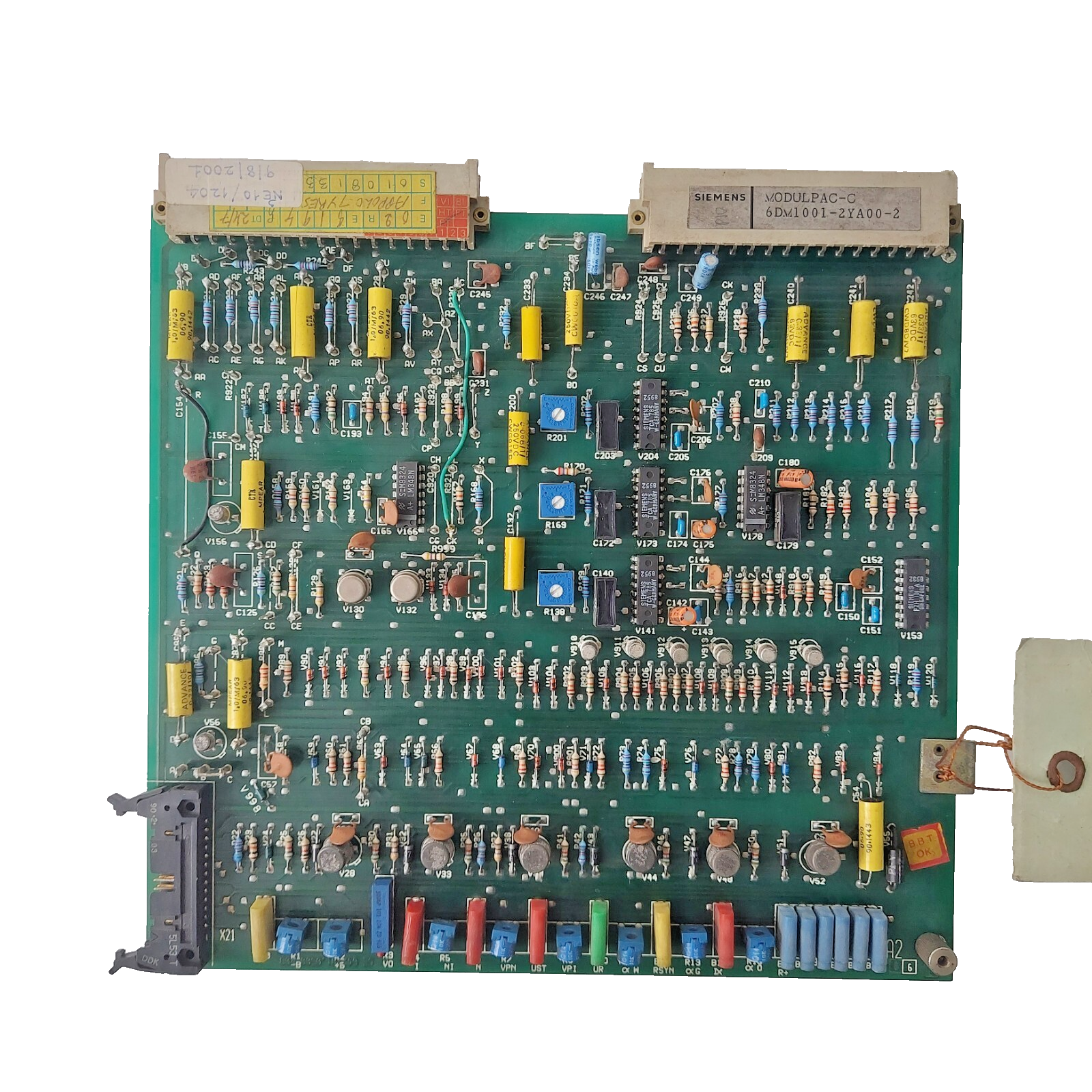 SIEMENS MODULPAC-C 6DM1001-2YA00-2 GE 647101.0500.20B PROCESSOR MODULE