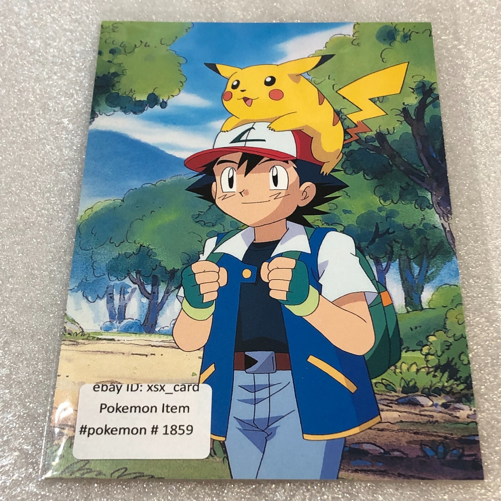 Pokemon 1997 Japanese Vintage Shogakukan Post Card - Ash