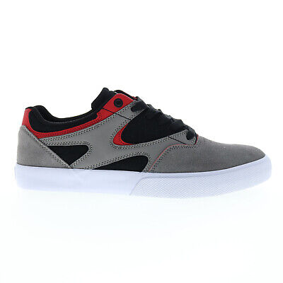 

DC Kalis Vulc ADYS300569-XKSR Мужские серые замшевые кроссовки на шнуровке для скейтбординга 12, Серый, DC Kalis Vulc