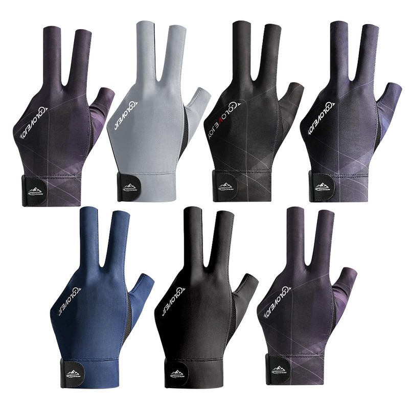 1* Billiard Gloves for Men Non-slip Billiard Gloves Three Fi