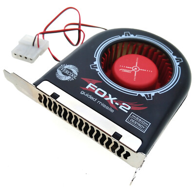 PCI Slot Fan Cooler Mount ATX Bracket PC Case Video Card Air Exhaust Cooling