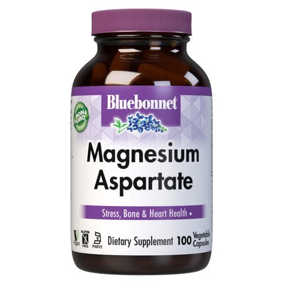 Bluebonnet Аспартат магния 100 растительных капсул