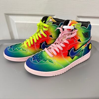 J Balvin AirJordan 1 High OG Rainbow美品 Amazon.com | Jordan Mens Air 1 Retro High OG DC3481 900 J