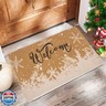 Winter Xmas Welcome-Doormat Non-Slip Front-Door-Mats - Snow Entrance Mat Porch Home Christmas Decor 17x30