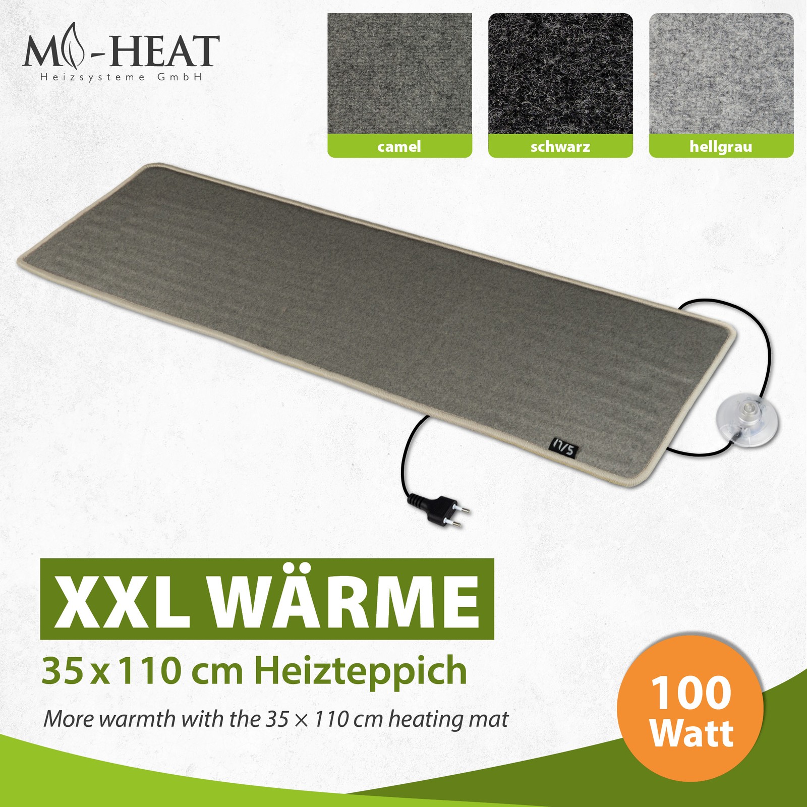 17/5 heating carpet 35x110cm 100 watts - picture 
