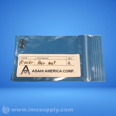 Asahi 15-102600 Hex Nut Bag of 2 FNFP