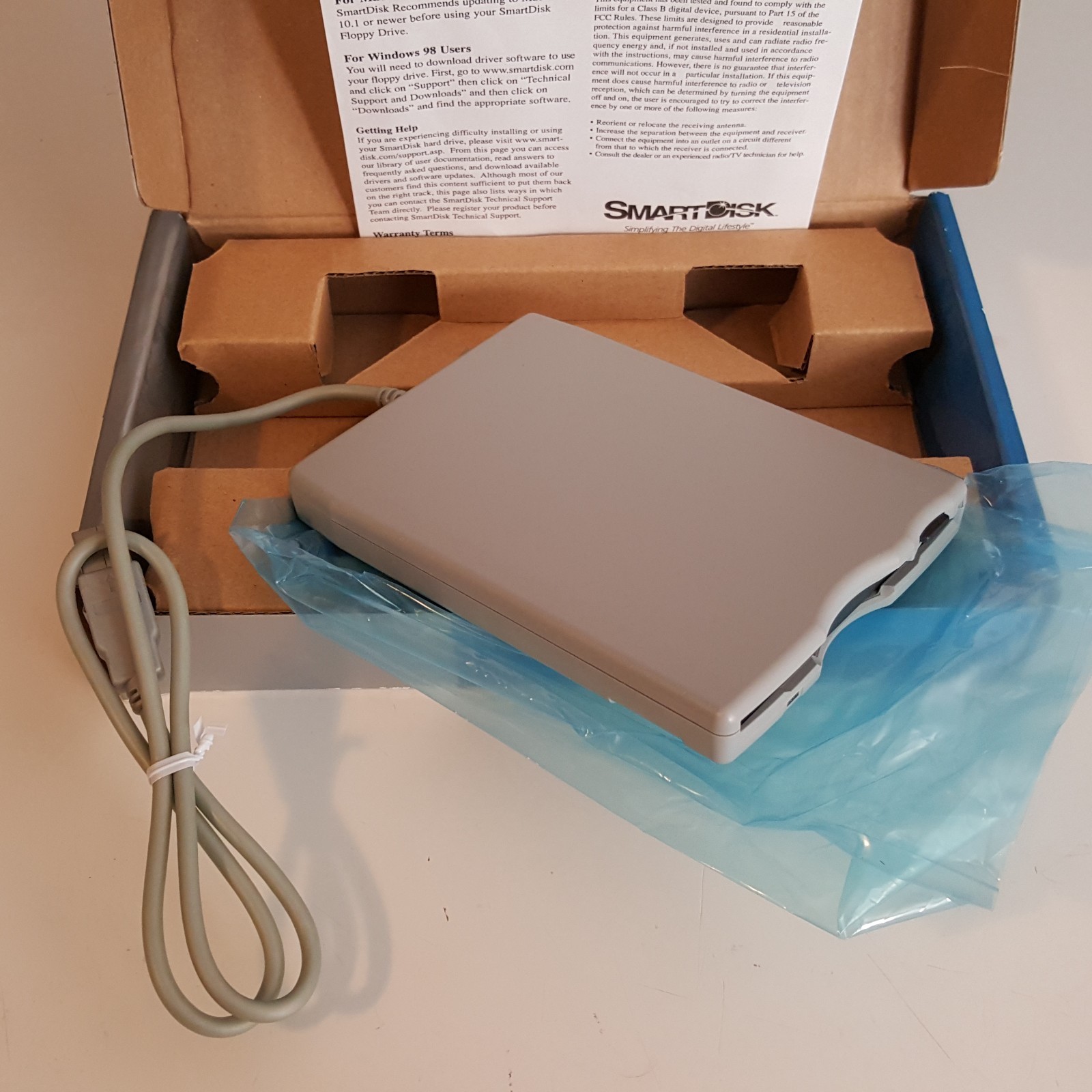 Smartdisk High Speed  2X Floppy Drive Usb Powered For 1.44 MB Floppy Disk