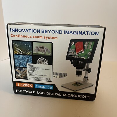 Innovation Beyond Imagination Portable Lcd Digital Microscope 1-1200x 7 Inch...