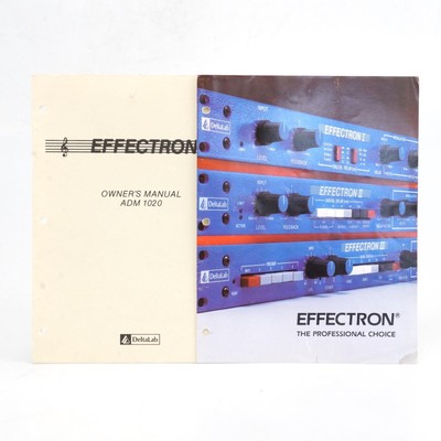 Delta Lab Effectron ADM 1020 Owner's Manual & Buyer's Guide #53781