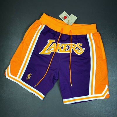 100% Authentic Just Don Mitchell & Ness Lakers Short Size 40 M