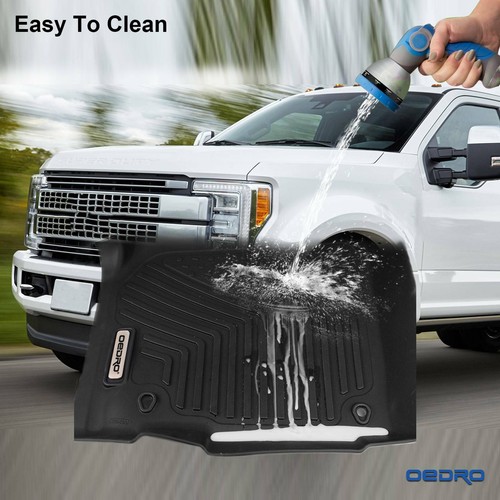 TPE Floor Mats Liner for 2017-2024 Ford F-250 F-350/450/550 Super Duty Crew Cab