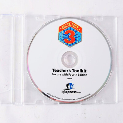 BJU Science 3 Teacher Edition 4th Edition Toolkit CD-ROM ONLY Adele Hensley