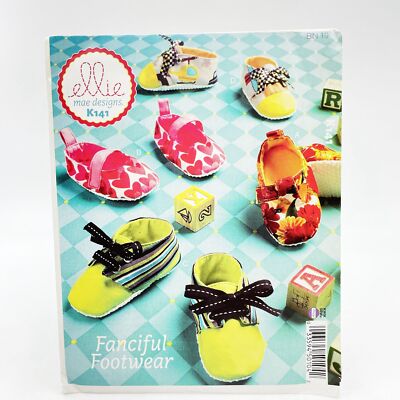 Kwik Sew 141 Ellie Mae Designs Fanciful Footwear Babies Shoes Sewing Pattern