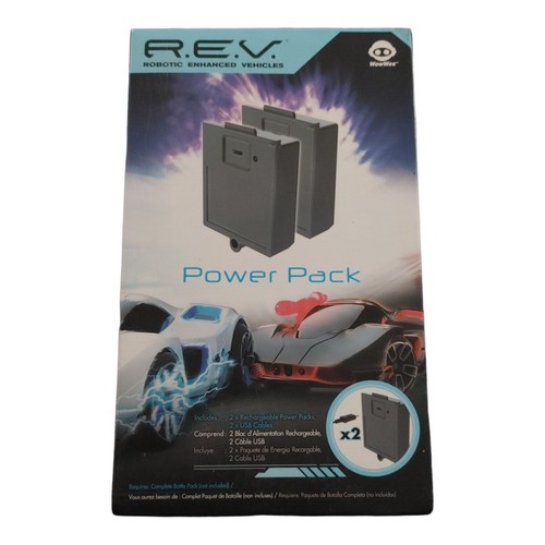 WowWee REV Power Pack Recharge Kit 2 Pack Charger Robotic Enhanced Vehicles Rech