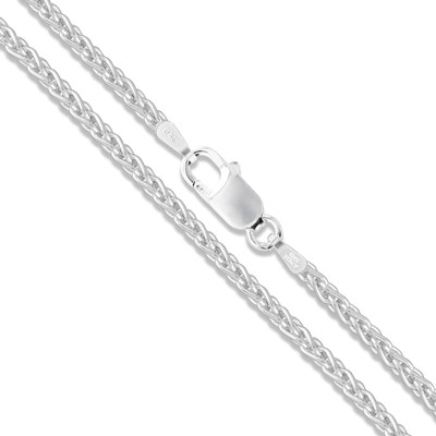 Sterling Silver Wheat Chain 1.5mm Solid 925 Italy New Foxtail Spiga Necklace 20''