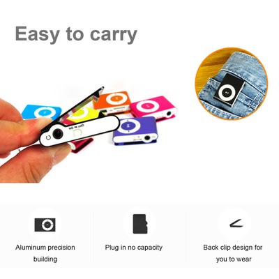 Portable USB MP3 Player  Clip MP3 Waterproof Sport Compact Metal G3E8