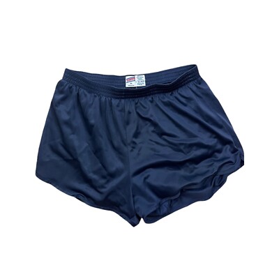 Soffe Y2K Athletic Shorts Womens XL Blue Solid Running Athleisure Classic 90s