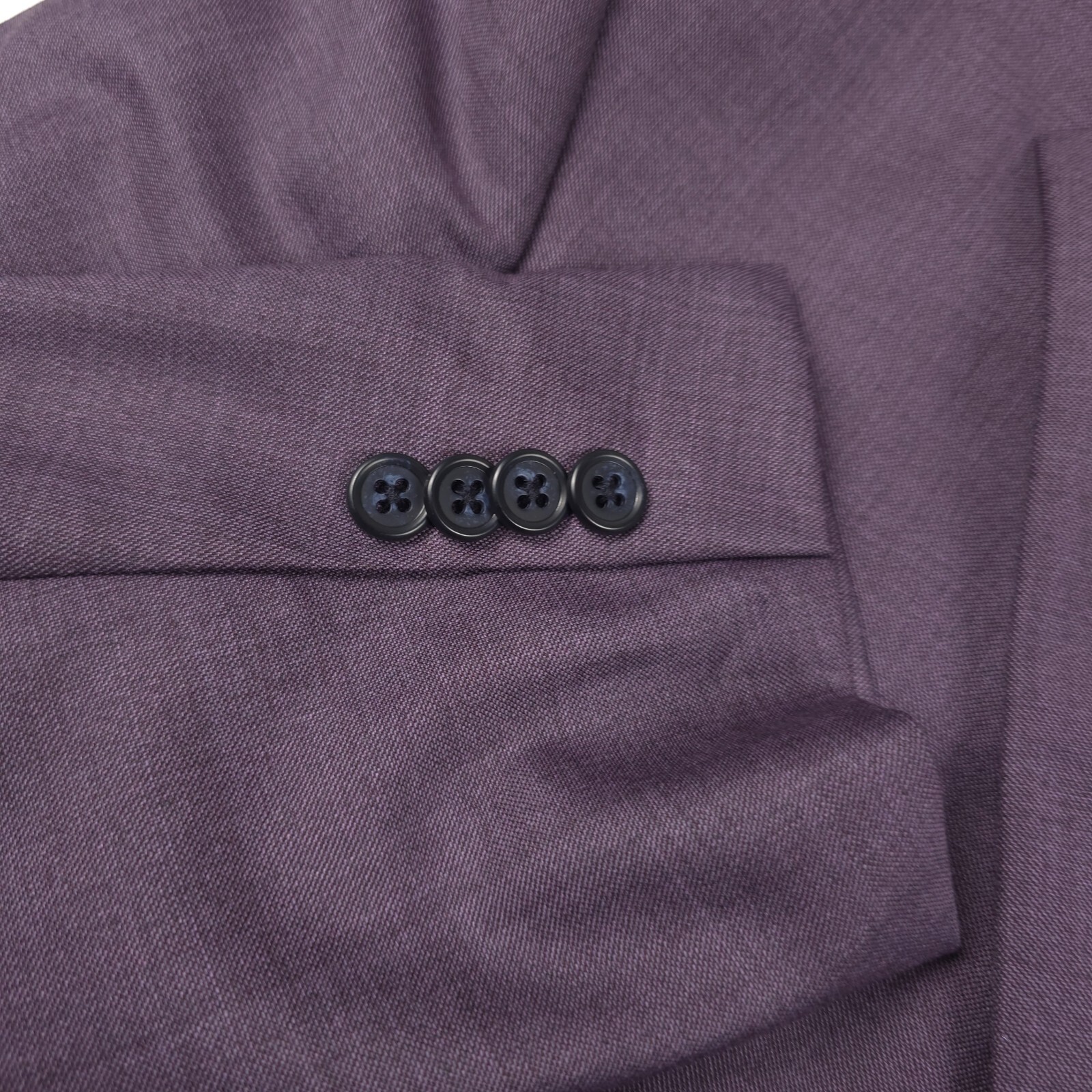 Pre-owned John Varvatos Bleecker Purple Sharkskin Slim Fit Blazer Suit Jacket Mens 42r