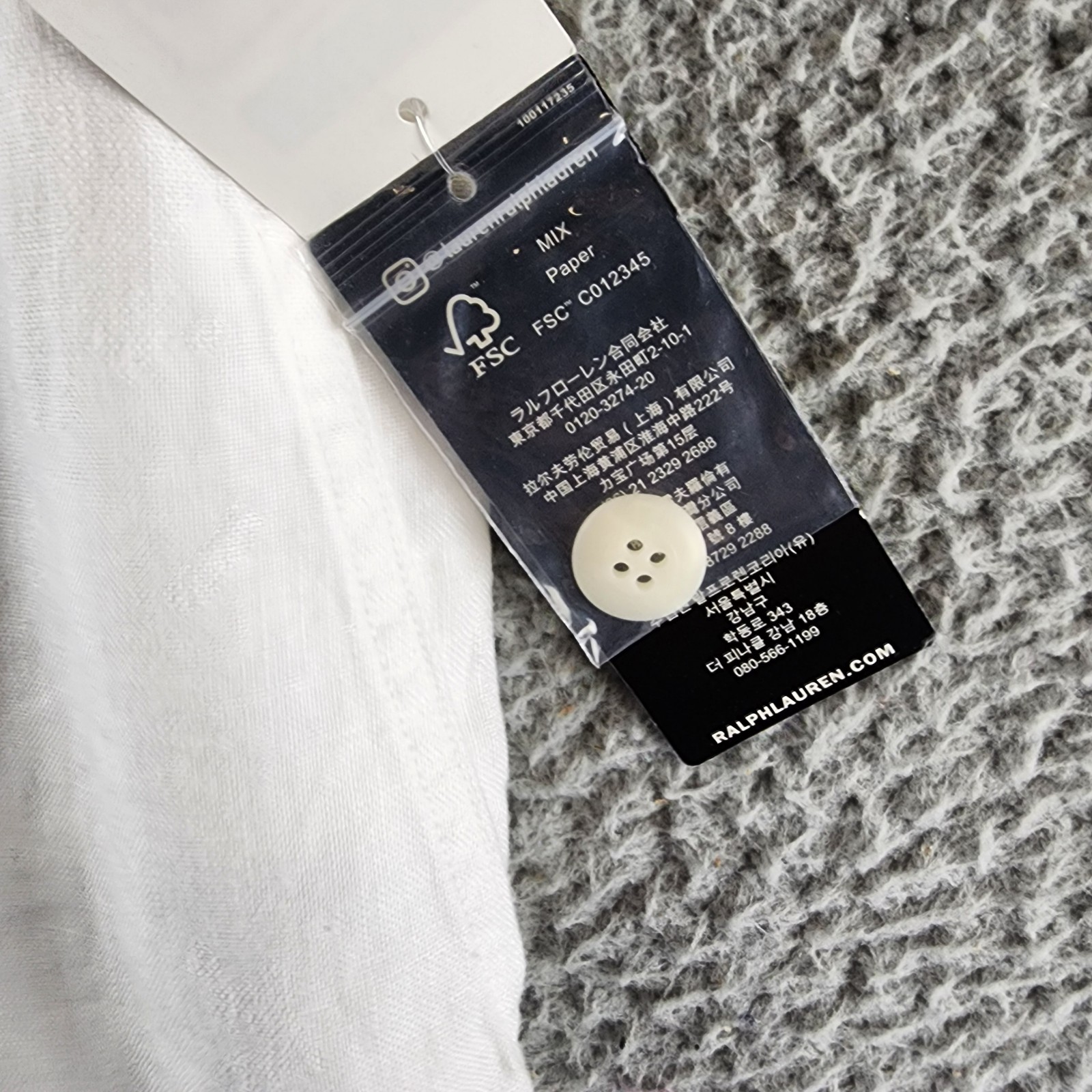 Lauren Ralph Lauren Linen Cargo Pants Women's 6 White Pockets Button Zip Closure - Picture 8 of 17