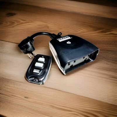 Indoor Outdoor Remote Control 2 Outlet Receiver W / Remote NEW SMART ELECTRICIAN