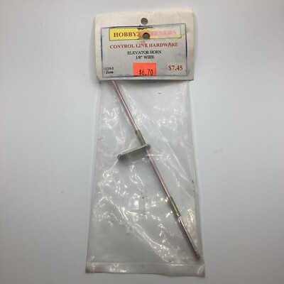 NOS Vintage Hobby Fasteners Control Line Hardware Elevator Horn 1/8  Wire HF18-2