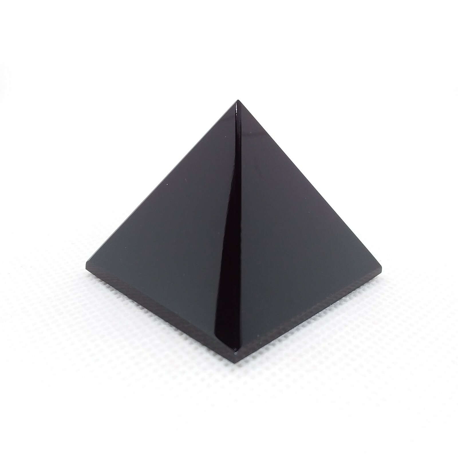 Obsidian, 1 5/8 inch, pyramid, specimen, display, gemstone, black, #R-5724 Obsidian, 1 5/8 inch, pyramid, specimen, display, gemstone, black, #R-5724